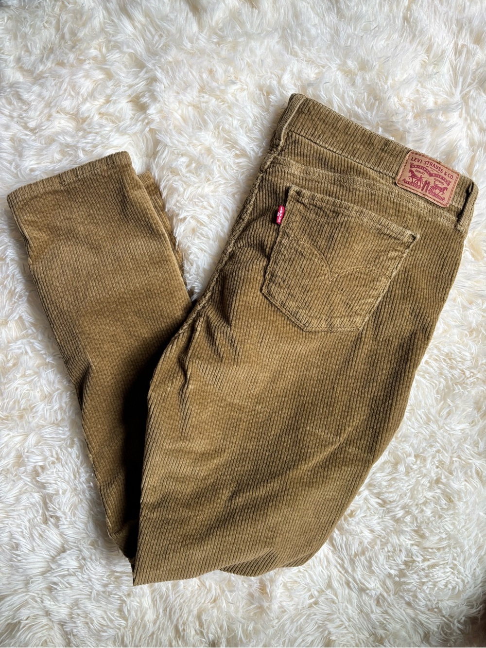 Levi’s Tan Corduroy Pants W33 L30 Slim Straight Leg Cords